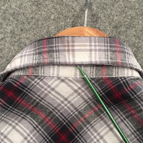 Quad Seven Boys 5‎ Plaid Woven Button Shirt Long Sleeve 100% Cotton - Picture 6 of 10